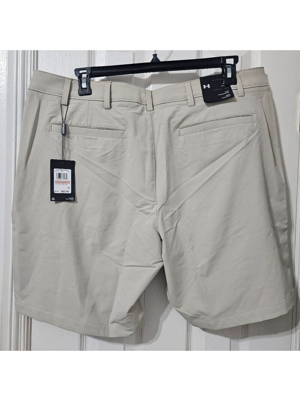 Men's Under Armour Tech Taper Shorts Size 42 Beige - Picture 8 of 8